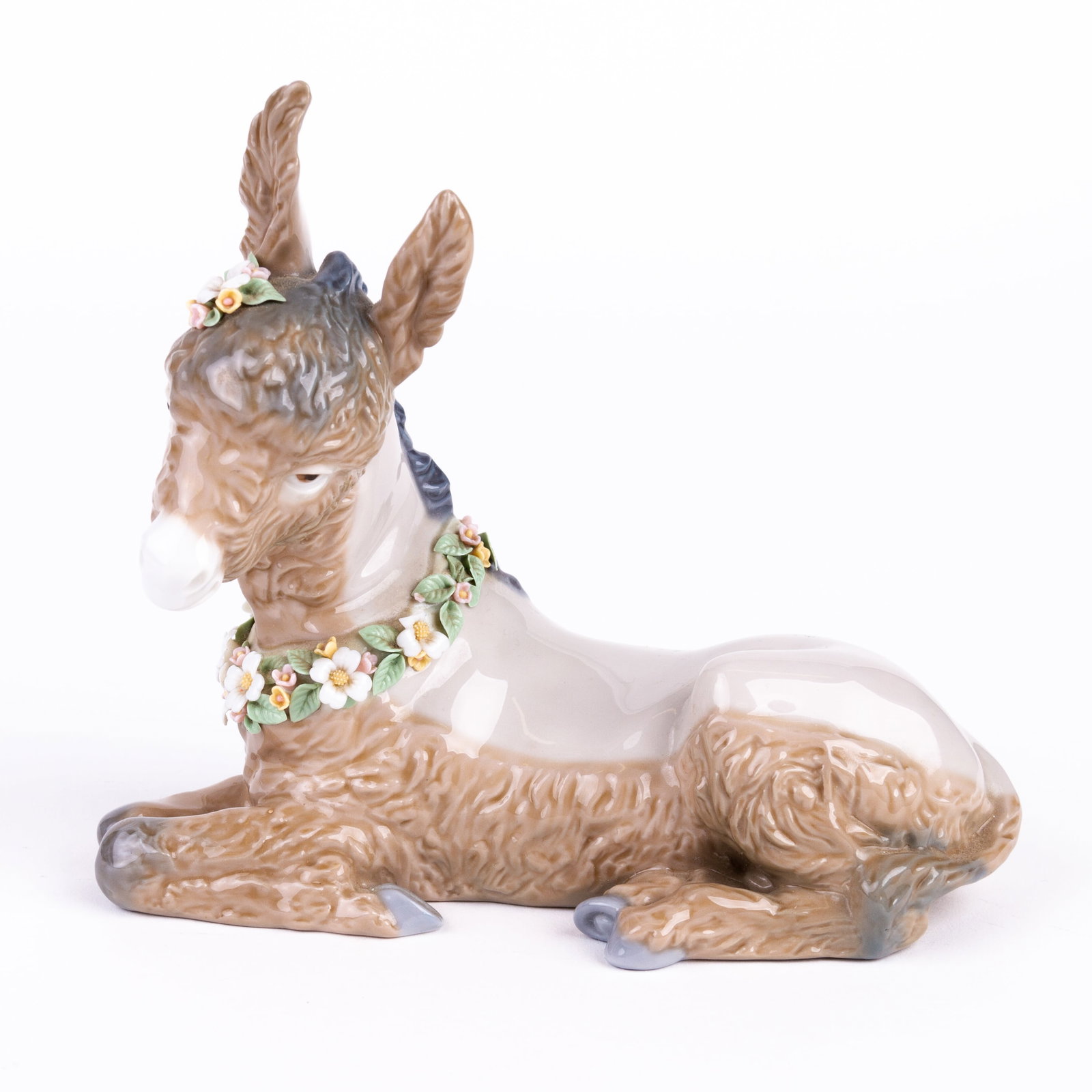 Lladro Fine Porcelain Beautiful Burro Figure 5683: DIMENSIONS APPROX 17x8x14.5CM.