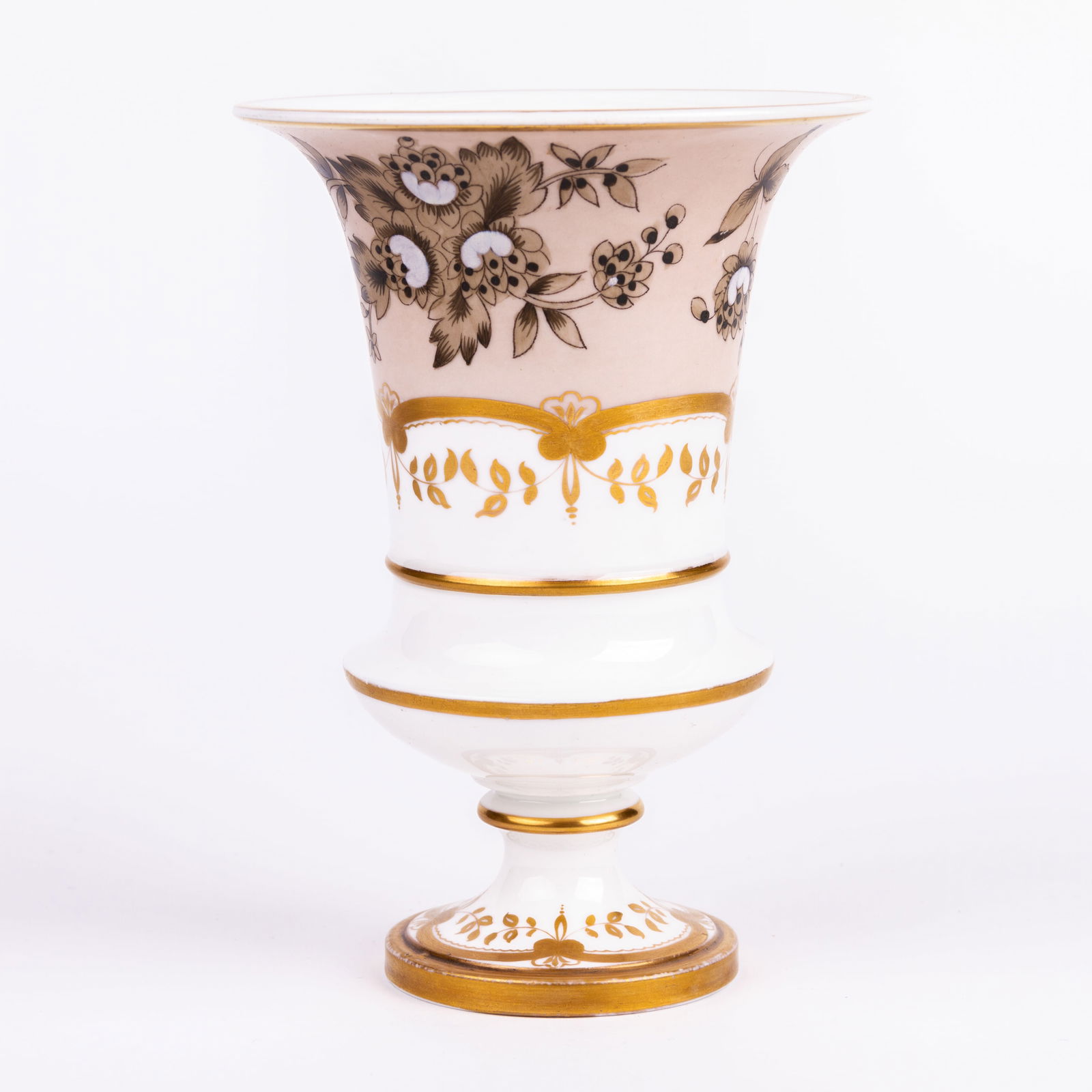 Spode Felspar Porcelain Urn Vase Early 19th Century: DIMENSIONS APPROX 15.5x11x11CM.