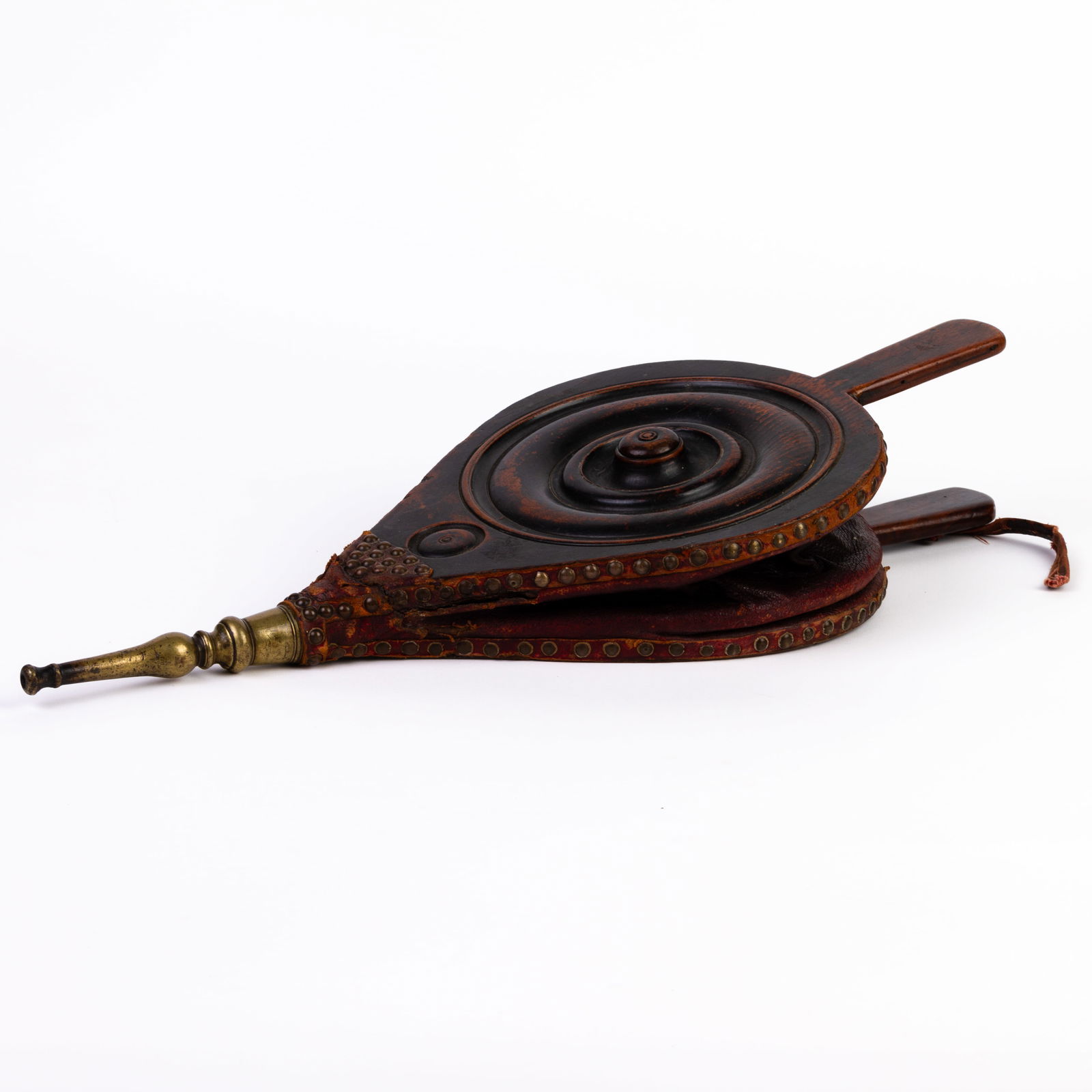 Antique Carved Oak Fireplace Bellow 19th Century (1 of 5)