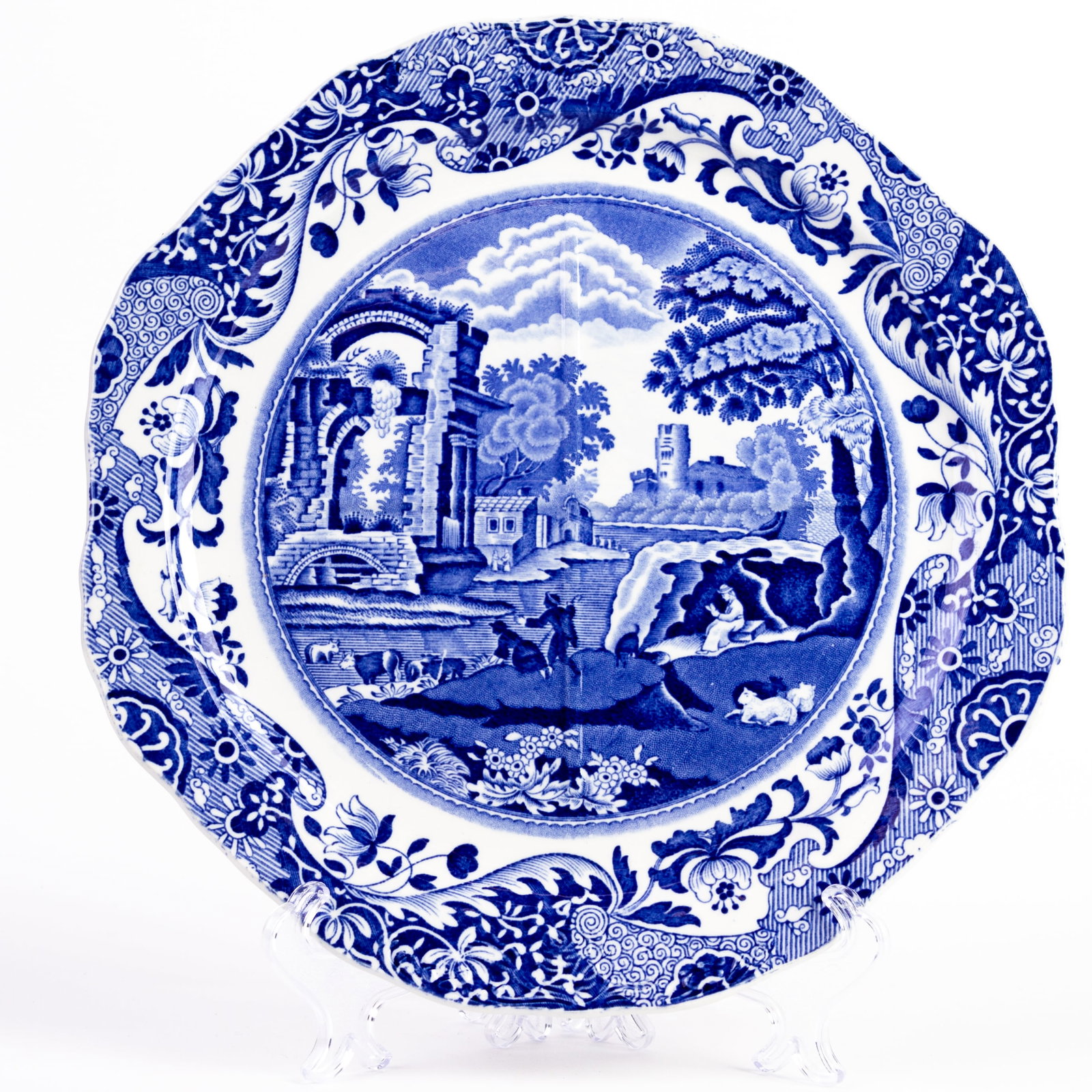 Copeland Spode Blue Italian Porcelain Plate (1 of 5)