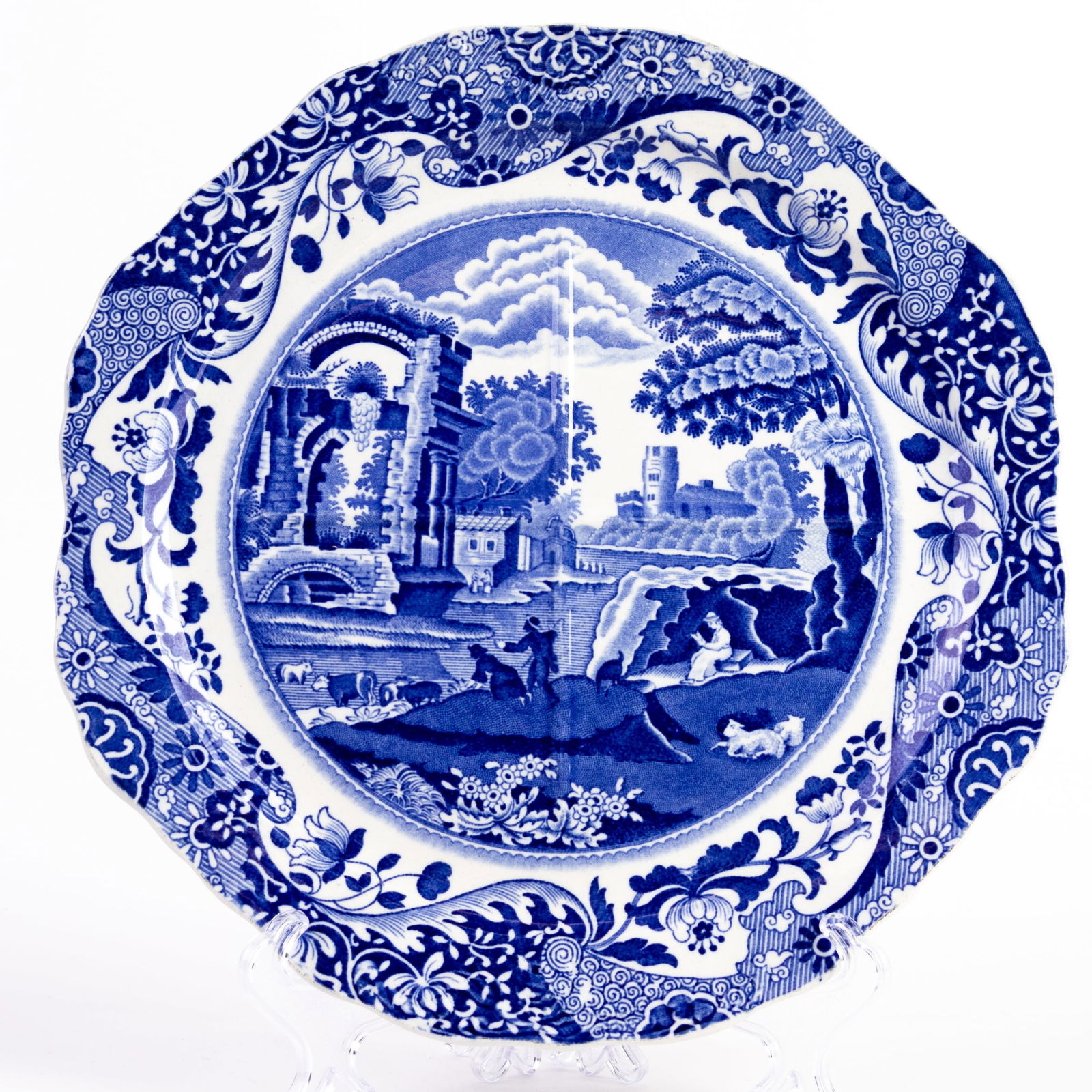 Copeland Spode Blue Italian Porcelain Plate (1 of 5)