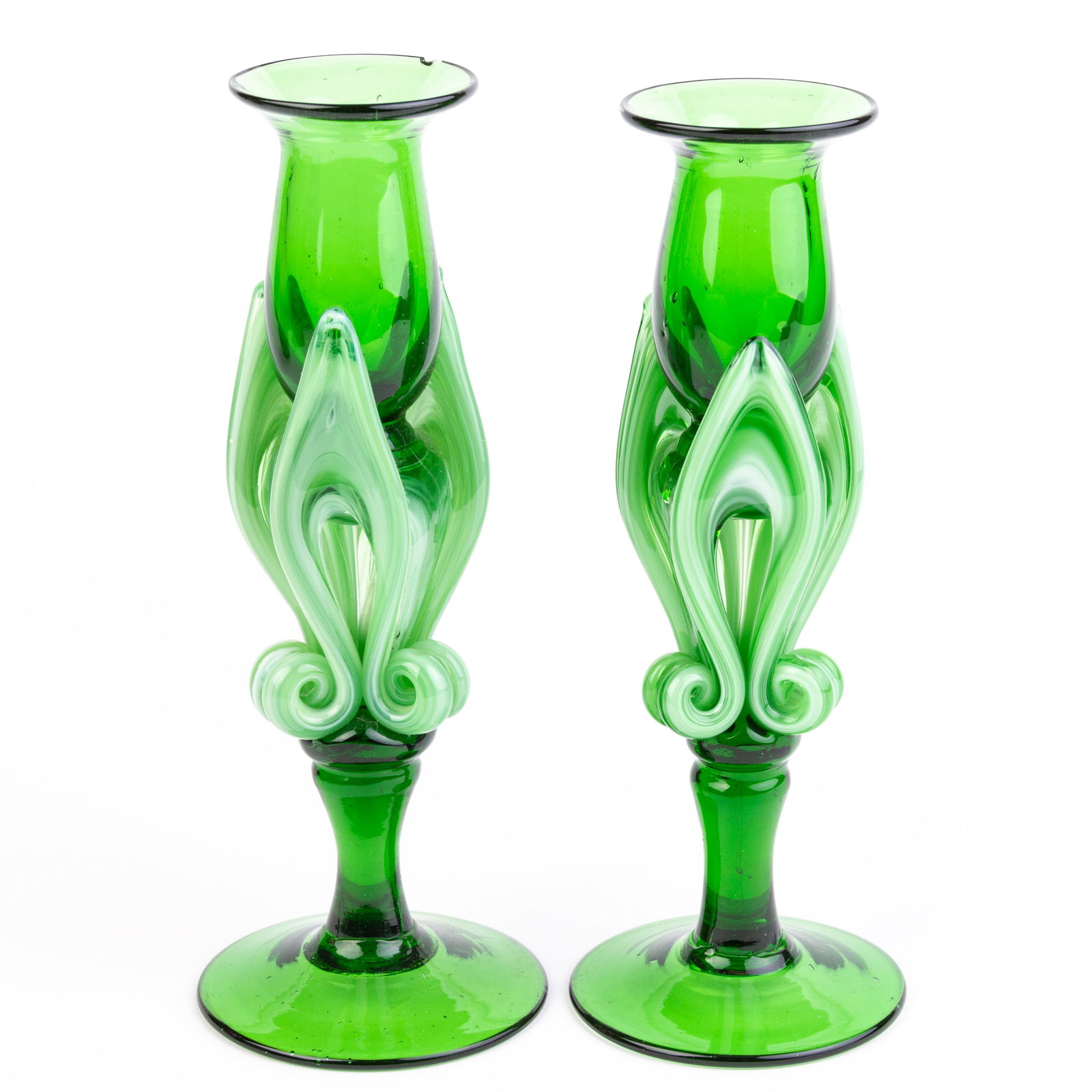 Pair of Murano Venetian Glass Designer Vases (1 of 5)