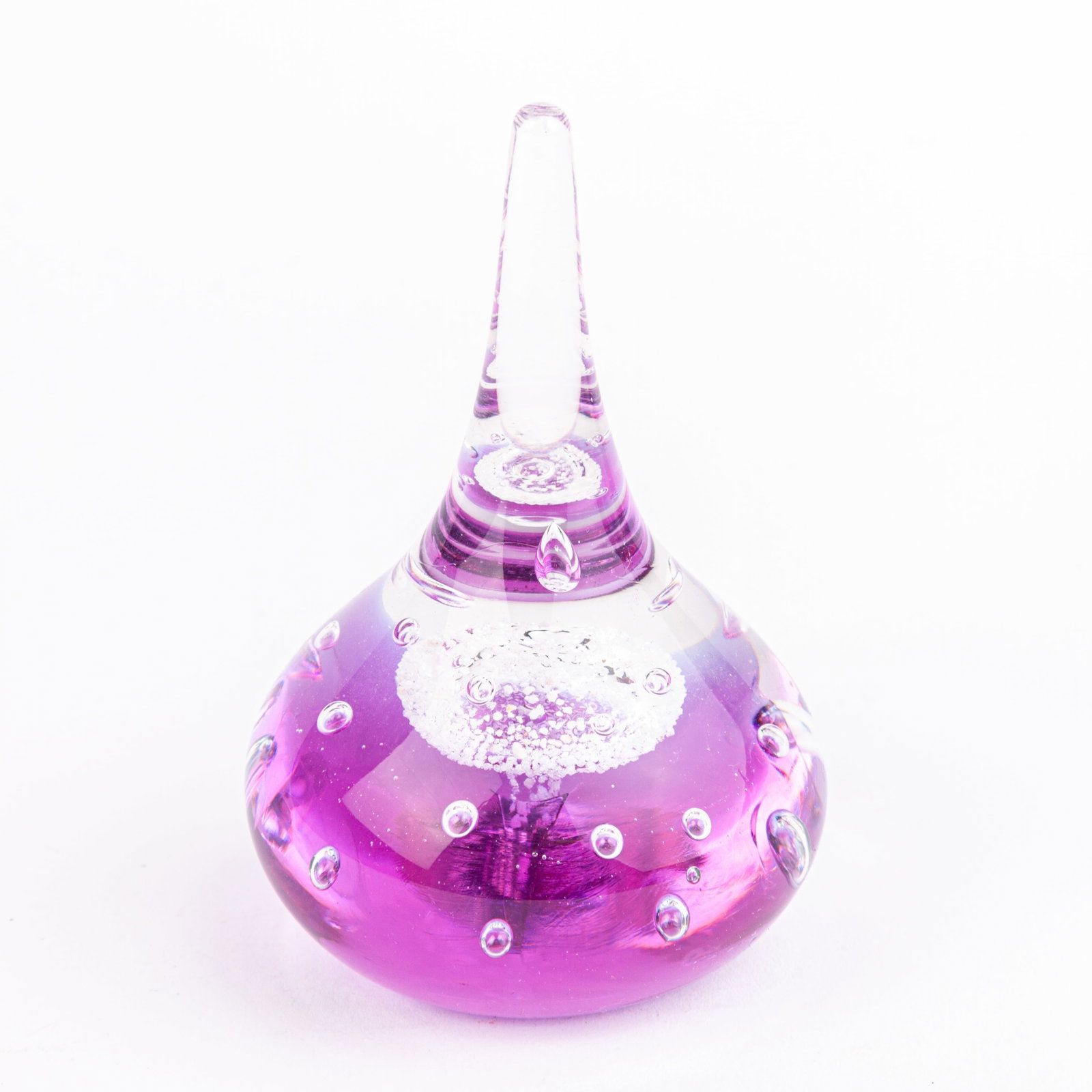 Caithness Scottish Designer Glass Paperweight: DIMENSIONS APPROX 7x7x11CM.