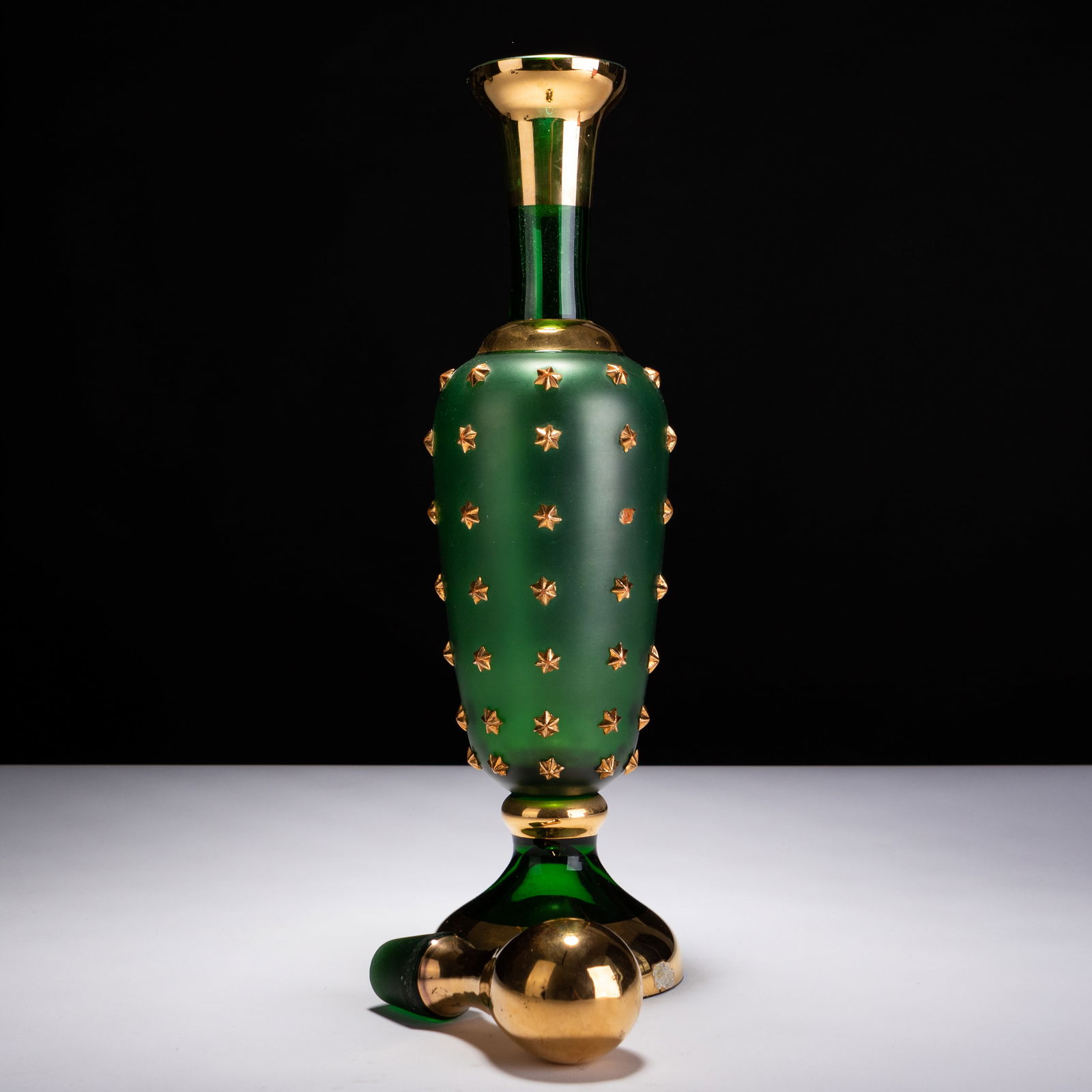 Murano Large 24 KT Gold Glass Venetian Decanter (1 of 5)