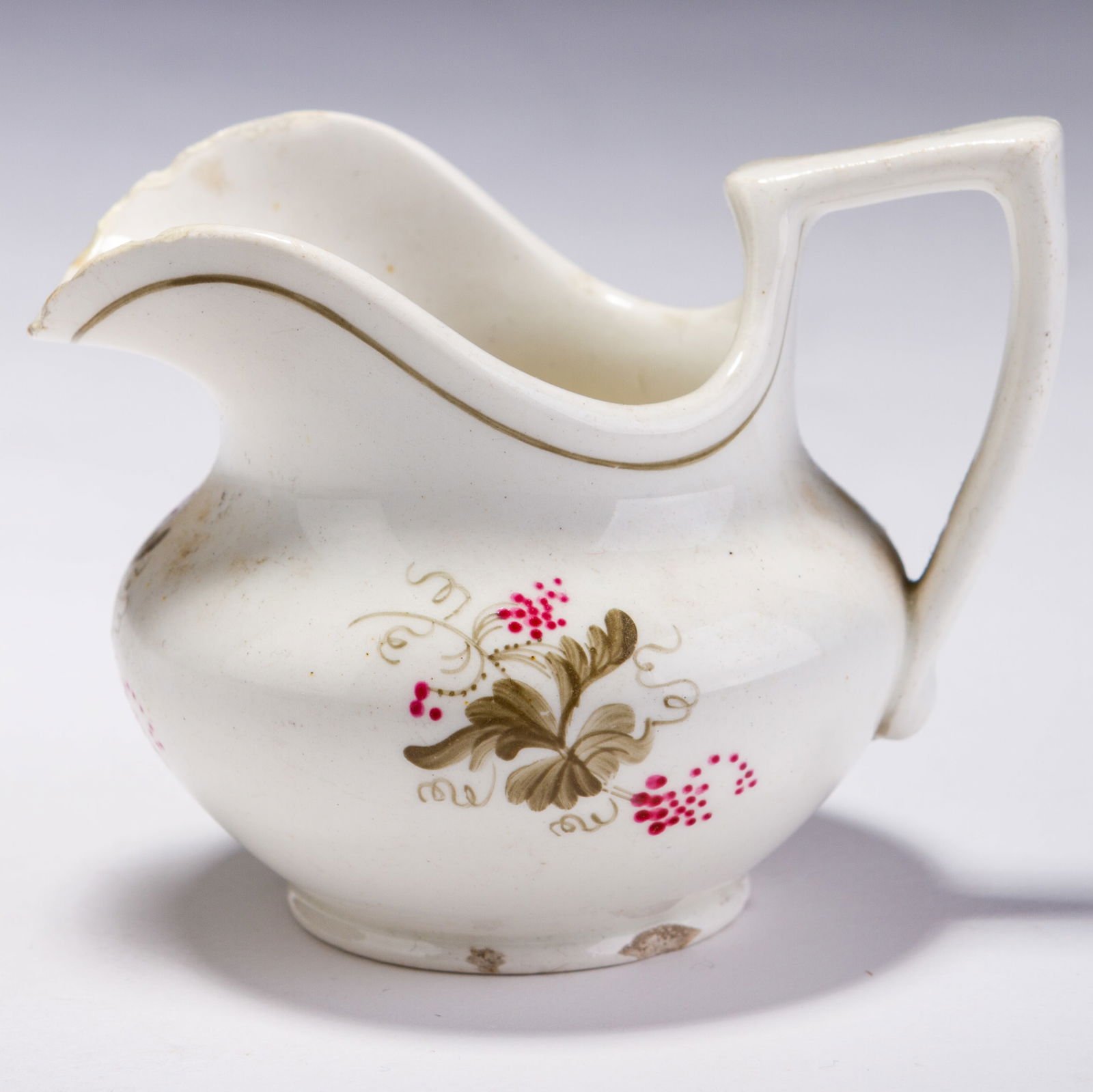 Georgian Creamware Pitcher Jug ca. 1820 (1 of 5)