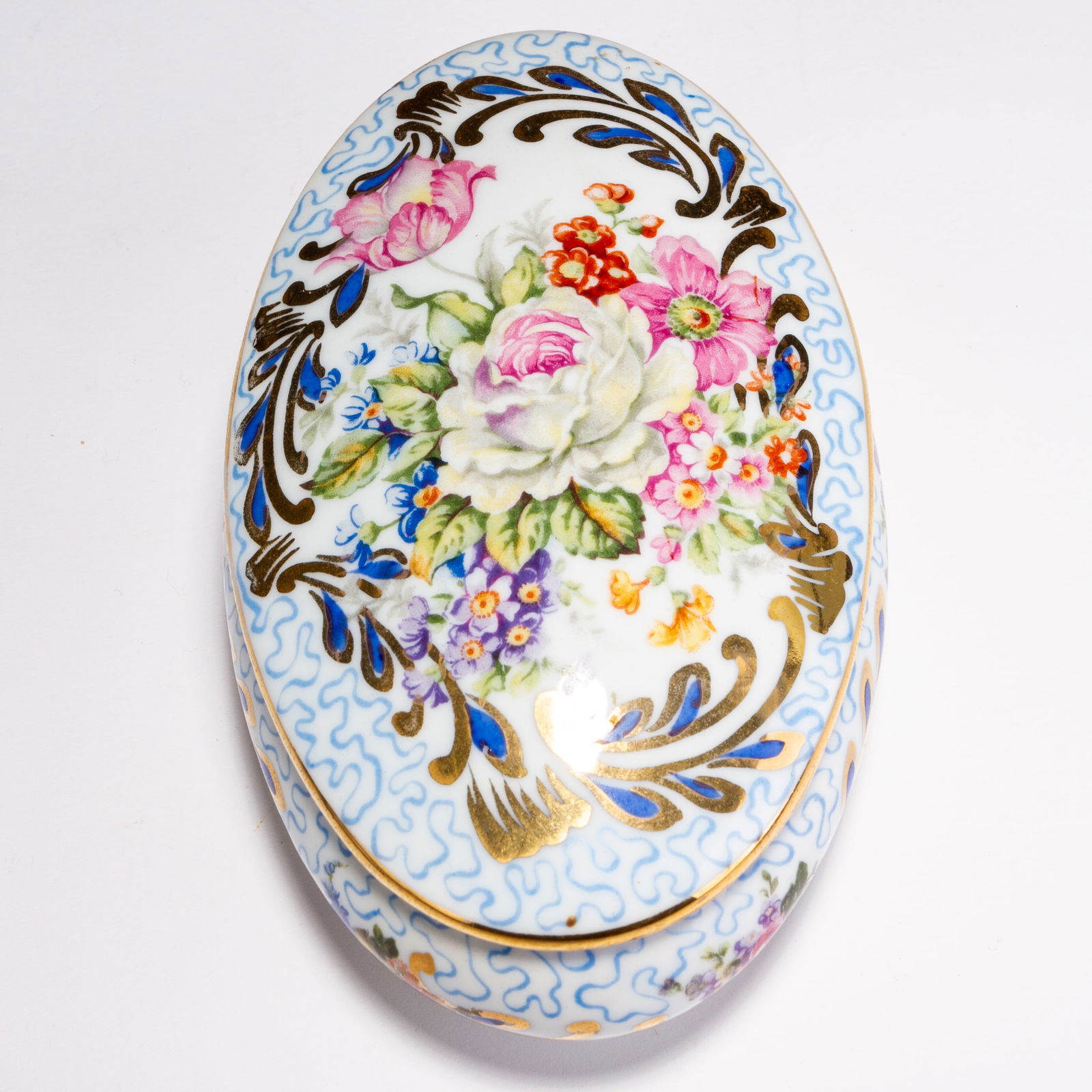 Limoges French Porcelain Floral Trinket Box (1 of 6)