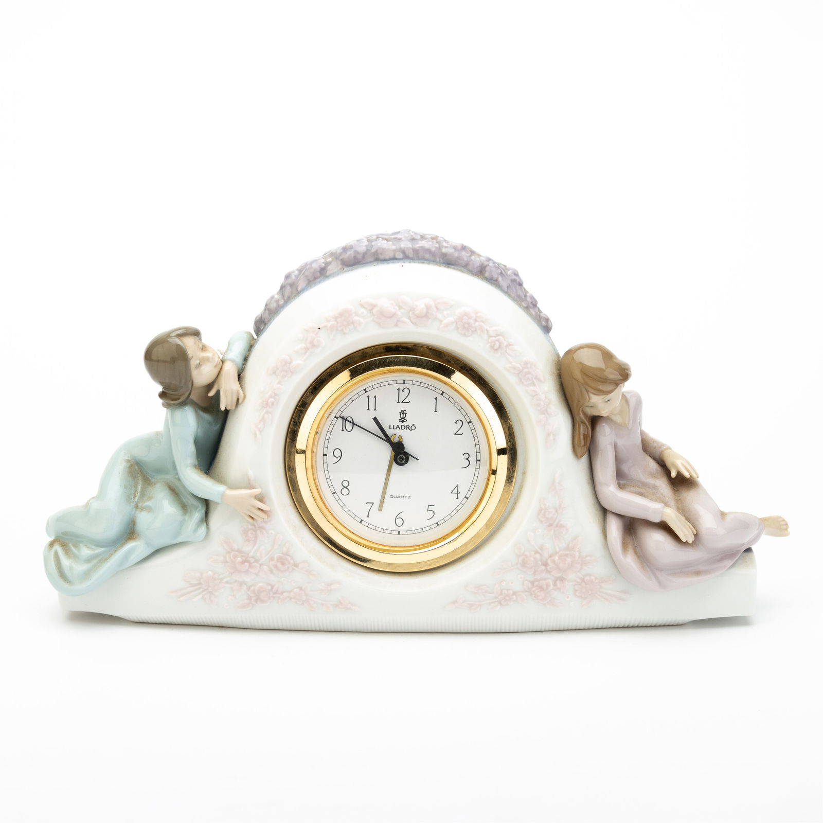Lladro Fine Porcelain Figural Mantel Clock (1 of 5)