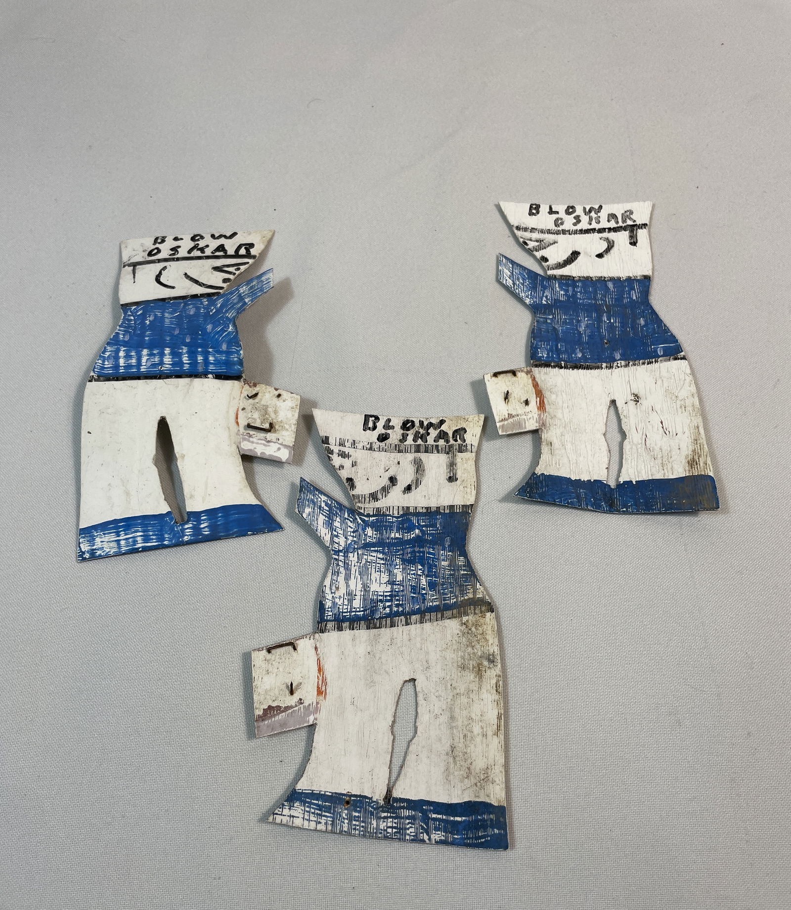 - 3 Unsigned R A Miller "Blow Oskar" Cutouts (1 of 4)