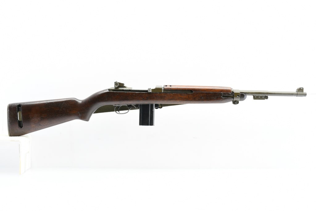 1943 Saginaw Steering Gear (Grand Rapids) M1 Carbine, 30 Carbine, Semi-Auto, SN - 3245647: According to the U.S. M1 Carbine Serial Numbers production chart, this Saginaw Steering Gear (Grand Rapids Plant) U.S. Carbine was produced in 1943. MARKINGS: "SAGINAW S.G./ 3245647" on the rear recei