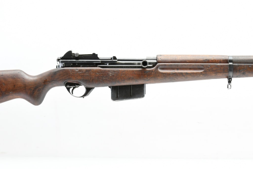 1950 FN-49 Egyptian Contract (Milled Scope Base), 8mm Mauser, Semi-Auto, SN - 27982: The serial number on this Fabrique Nationale Model 1949 Egyptian service rifle reflects a "second contract" production date of 1950. The left side of the receiver has the factory milled dovetail slot