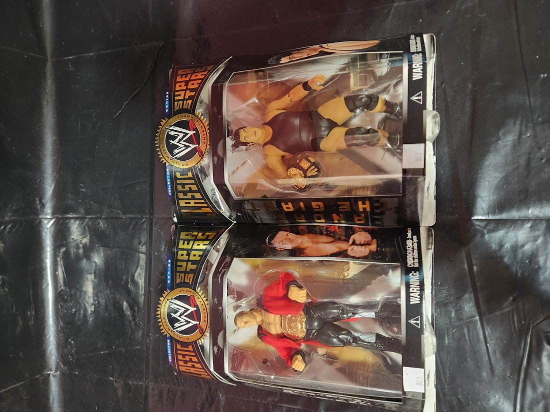 WWE Super Stars Andre the Giant and Hunter Hurst Helmsley: WWE Super Stars 2004 Jakks Pacific Andre The Giant and Hunter Hurst Helmsley