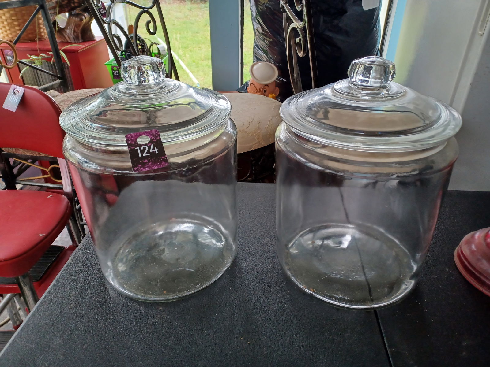 Two Vintage Large General Store Canisters (1 of 4)