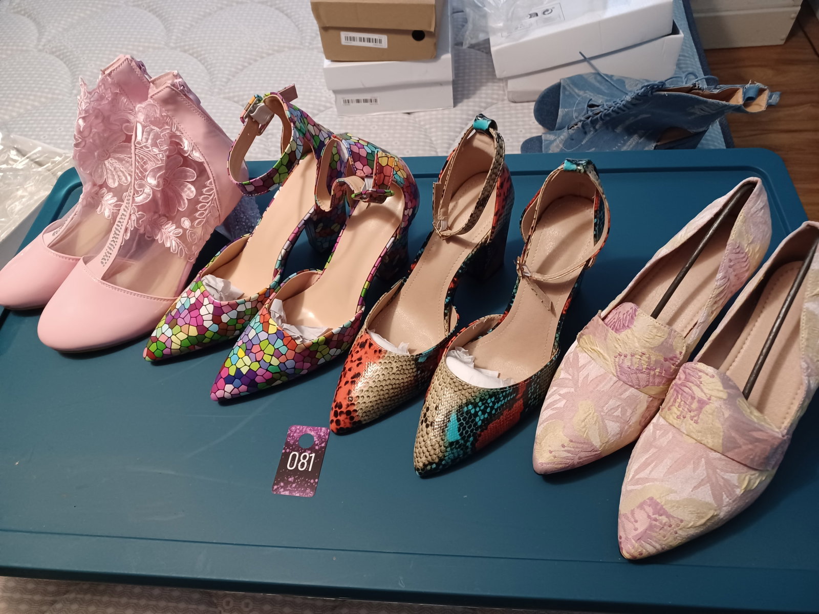NEW 4 Pair of size 9.5 womens shoes: see photos for details