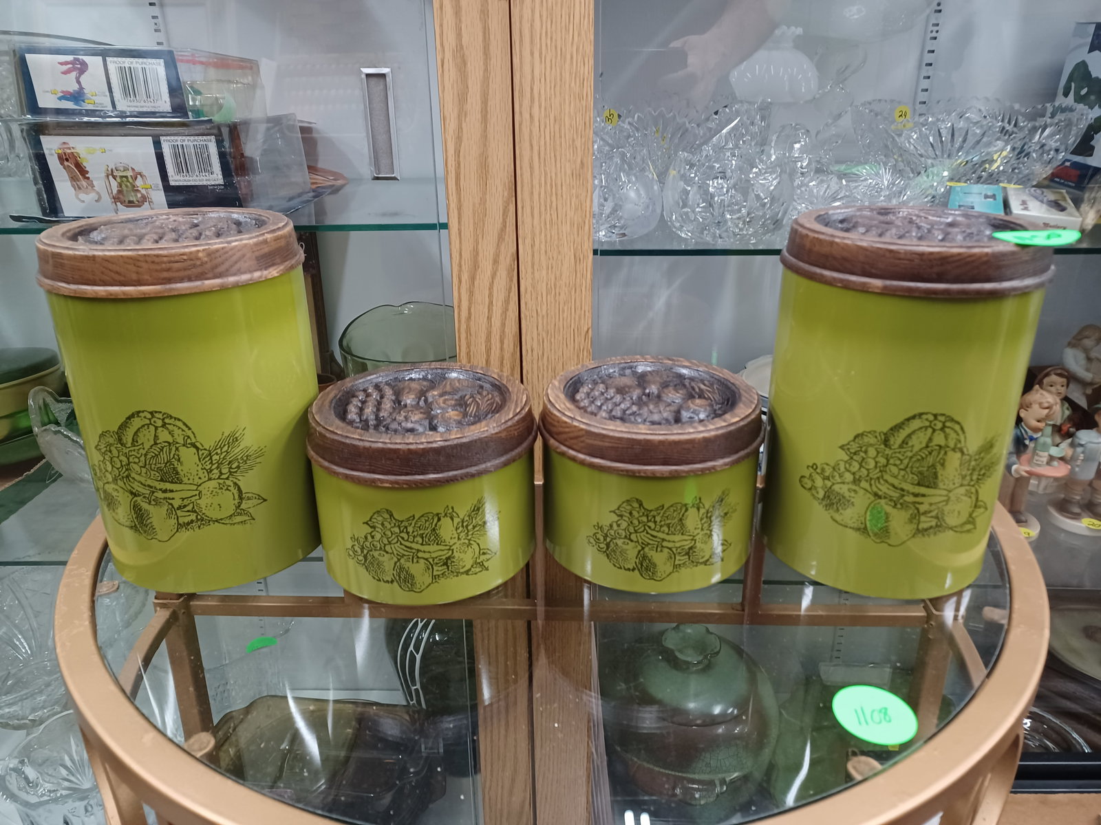 Vintage Set of 1970's Canisters: see photos for details