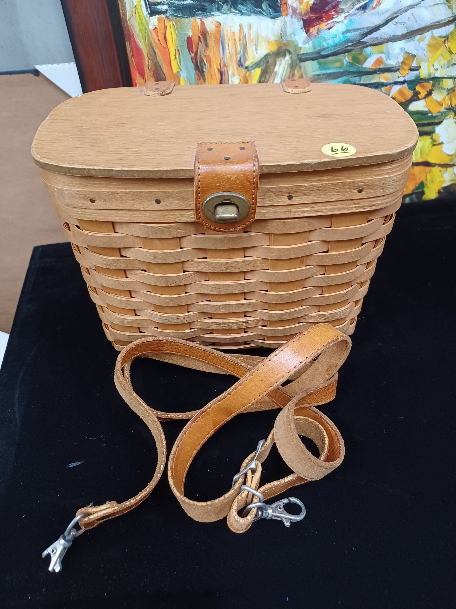 Longaberger Basket Purse with Strap: See photos for details