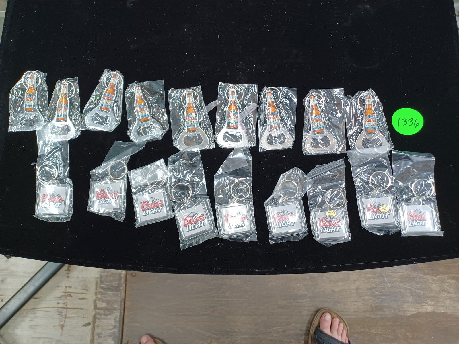 NEW Lot of Coors Light Give aways/ 9 keychains & 9 bottleopener key chains: see photos for details
