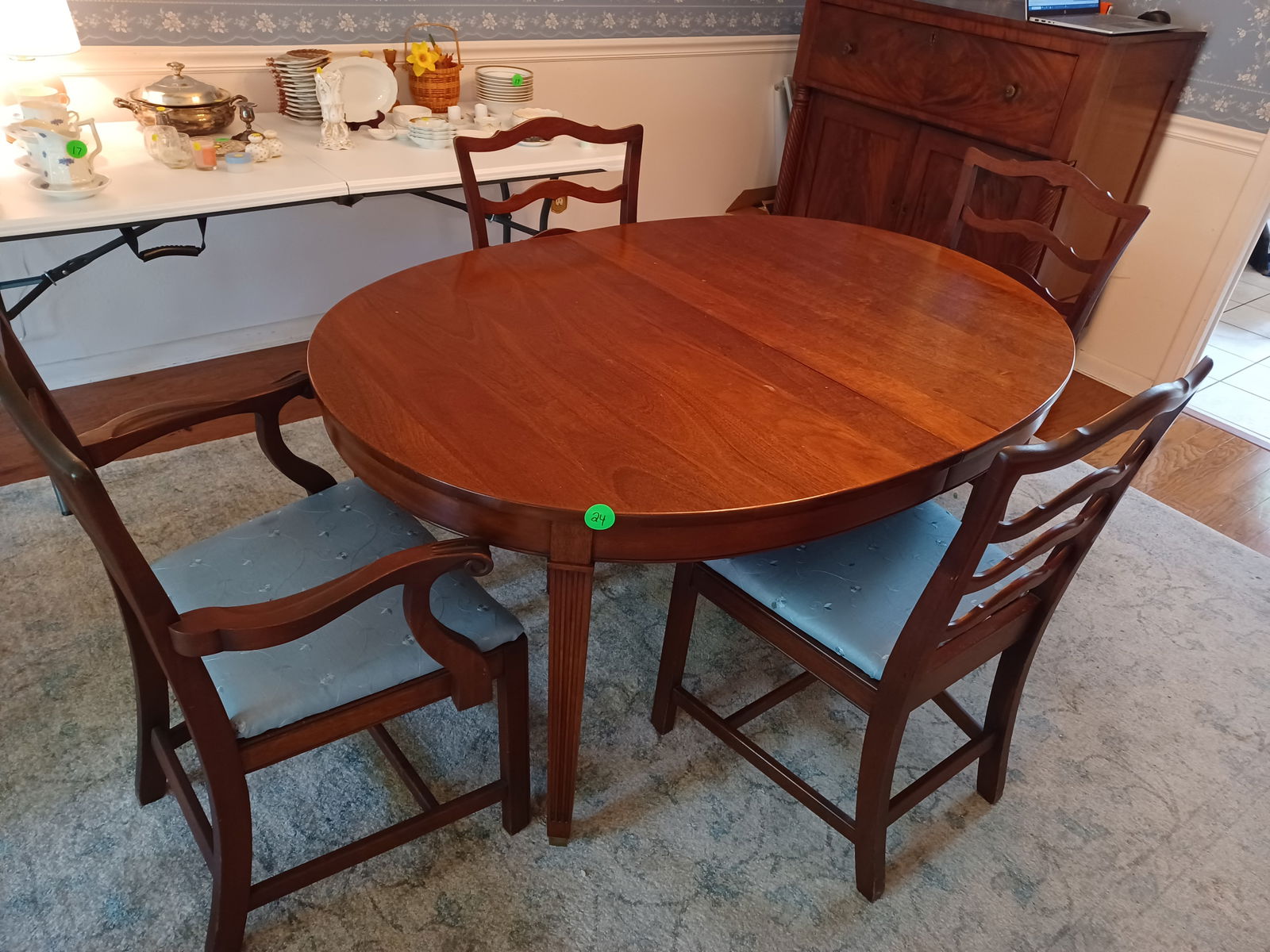 Vintage Dining Table and 4 Chairs (1 of 4)