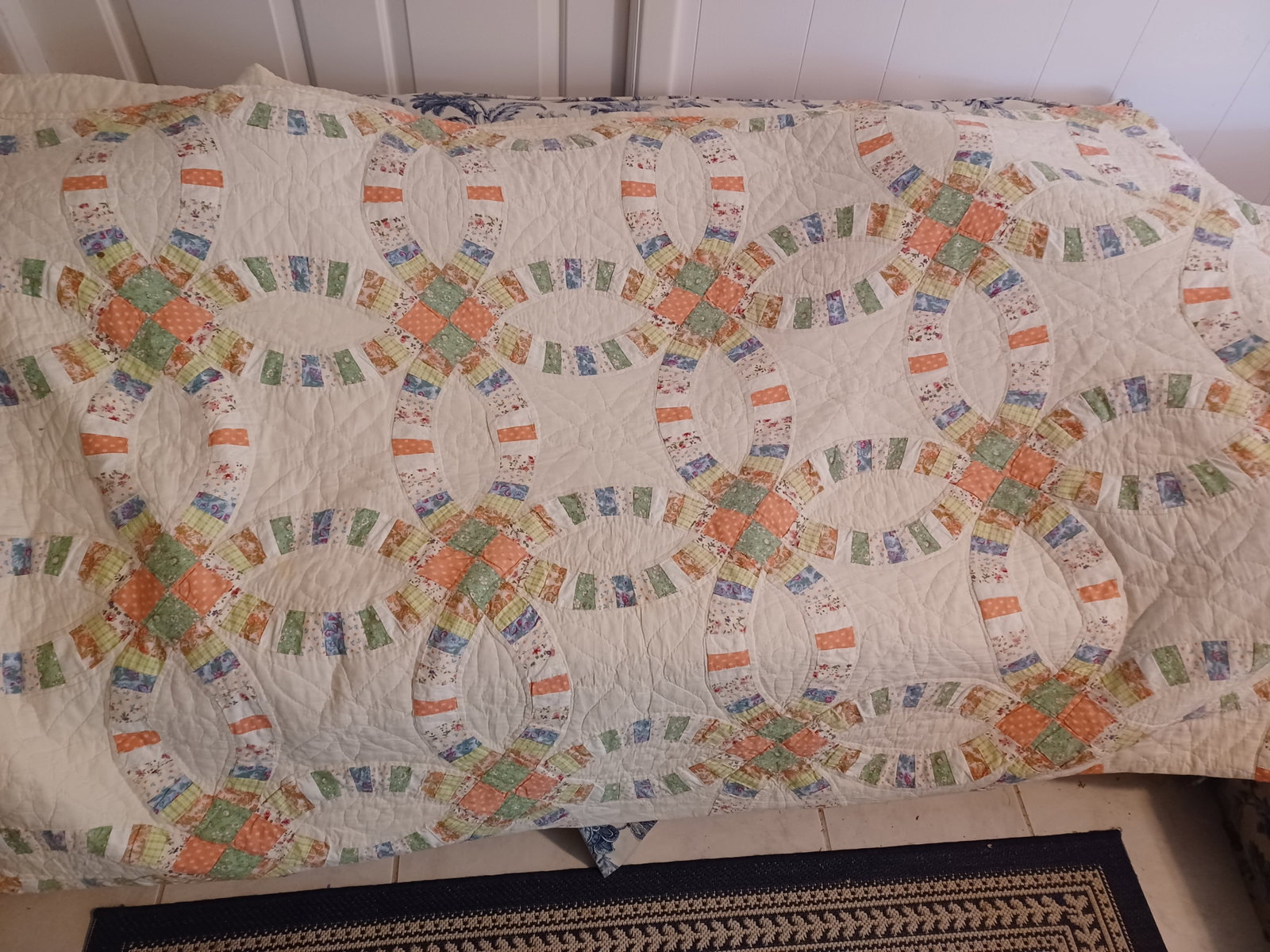 Vintage Quilt 96" x 84": See Photos for details