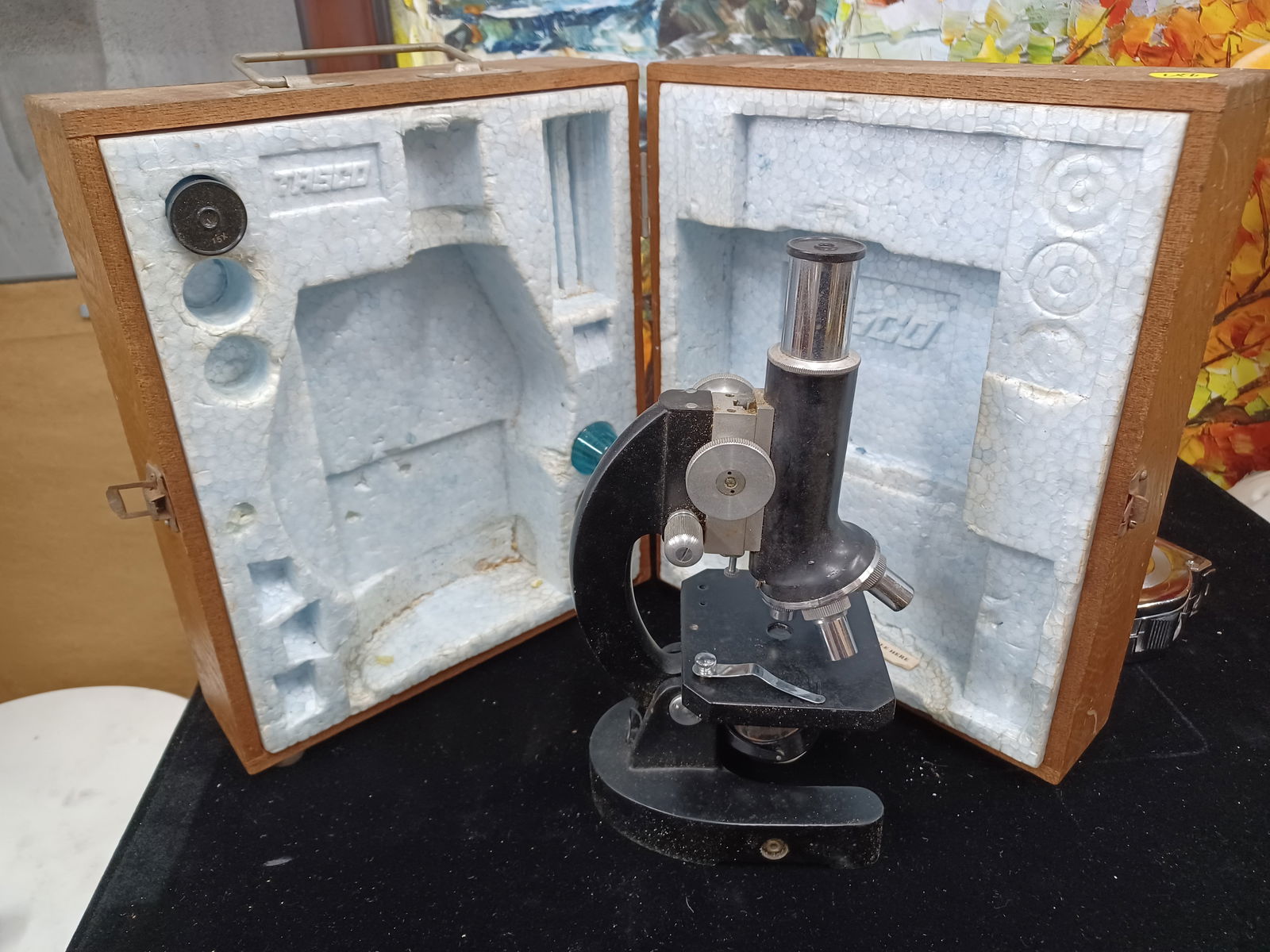 Vintage Tasco Microscope in Wood Box (1 of 10)
