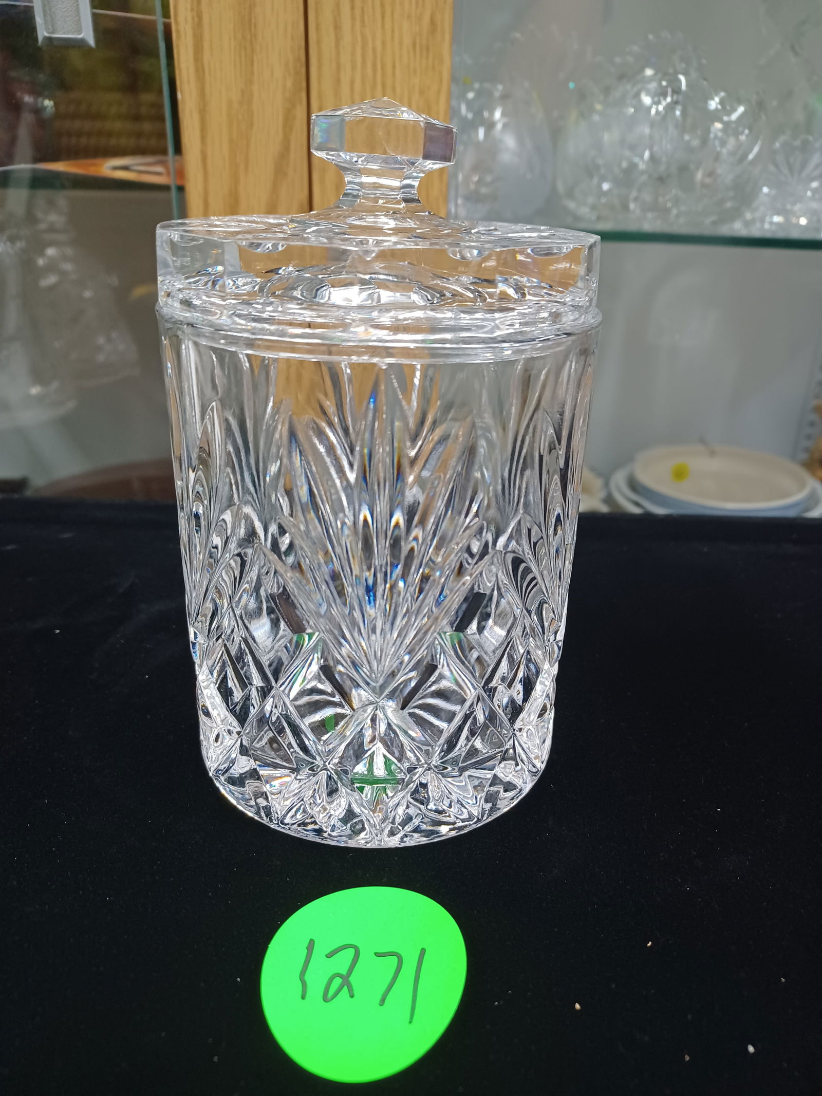 Vintage Lead Crystal Canister Candy Dish (1 of 4)