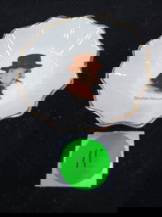 Vintage Porcelain Portrait Trinket Tray Winston Churchill: See photos for details