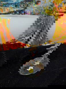 Contemporary Art Glass Vase: See photos for details