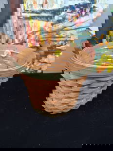 Longaberger Golf Club Planter Basket with Liner: See photos for details