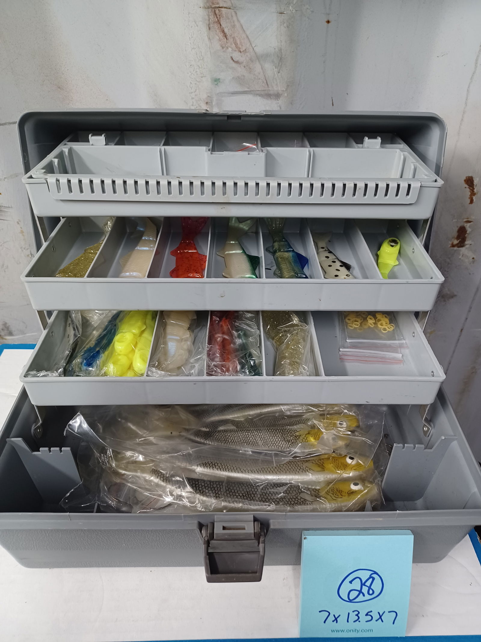Fishing Tackle Box & Contents / Lots of NEW Lures: See photos for details