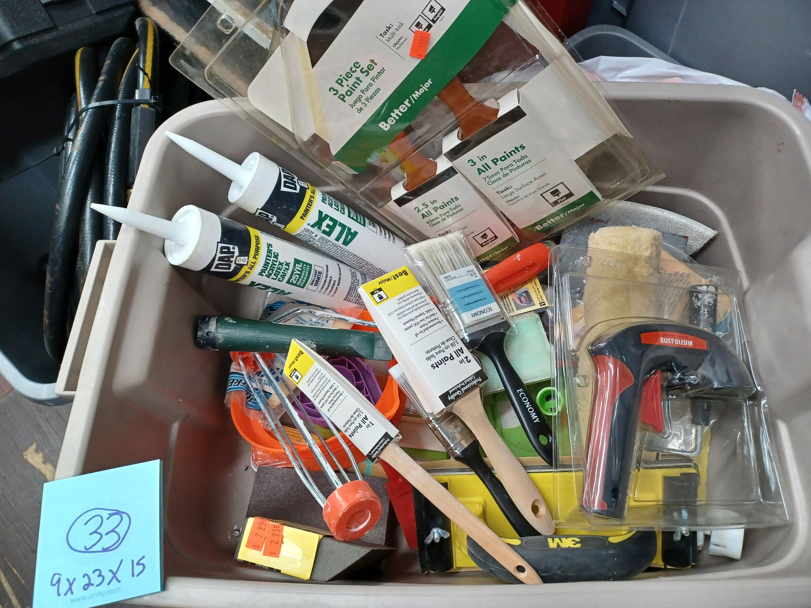 Lot Painting Supplies/ NEW Brushes, caulking, rollers, etc (1 of 8)