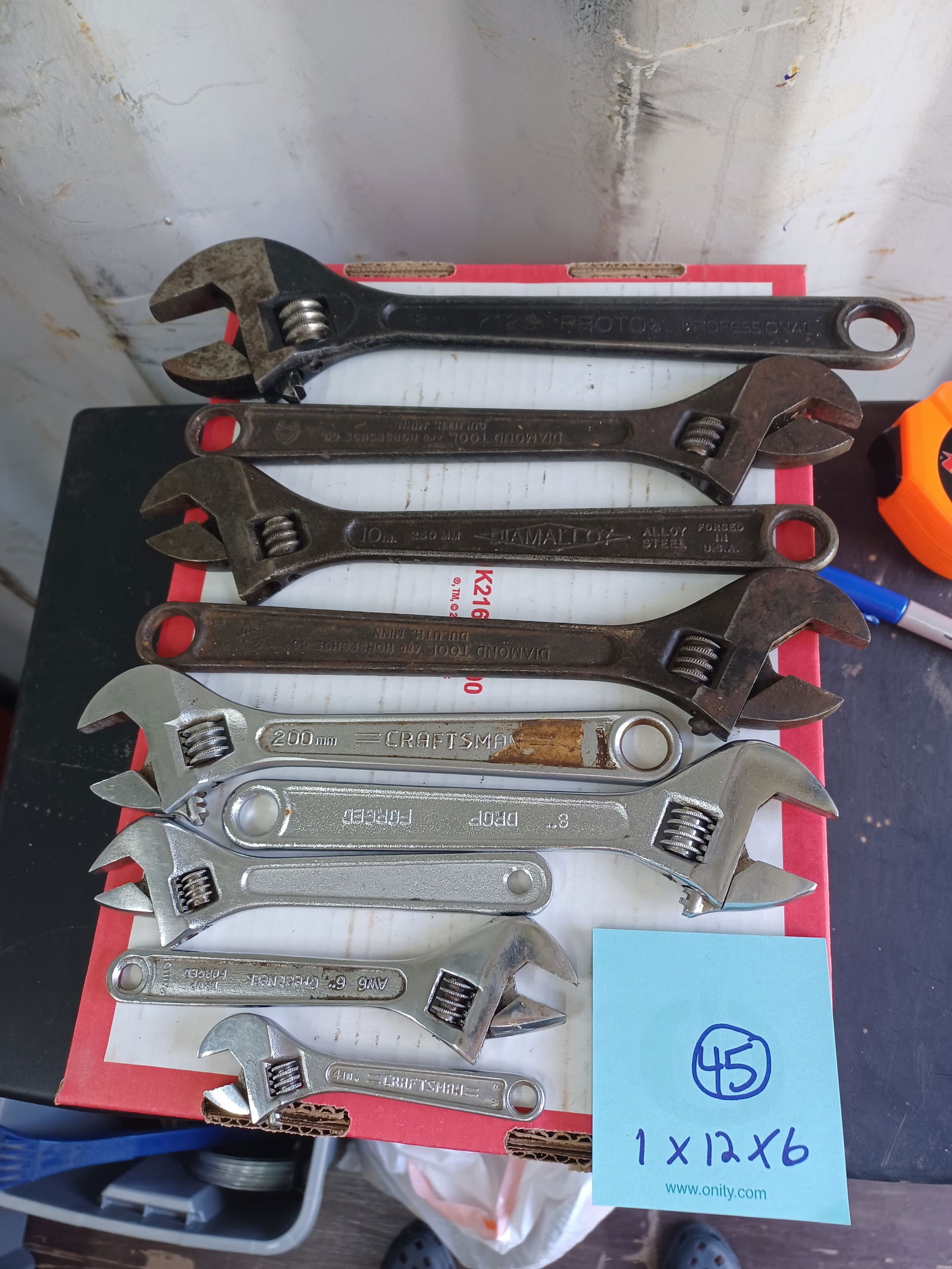 Lot of Craftsman & Diamaloy Adjustable Wrenches (1 of 4)