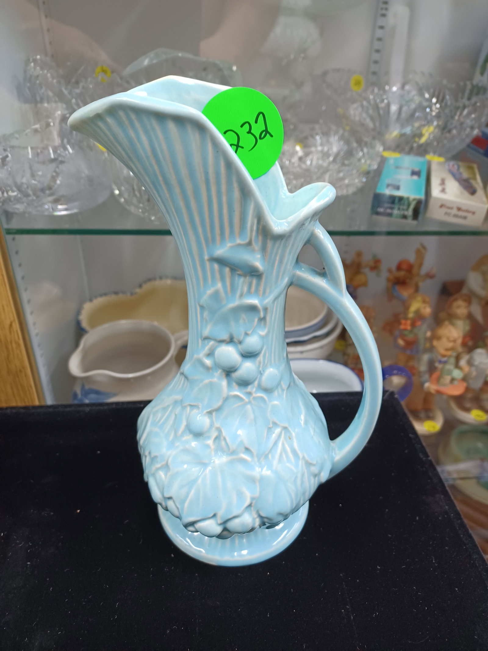 Vintage McCoy Blue Pottery Pitcher Vase (1 of 4)