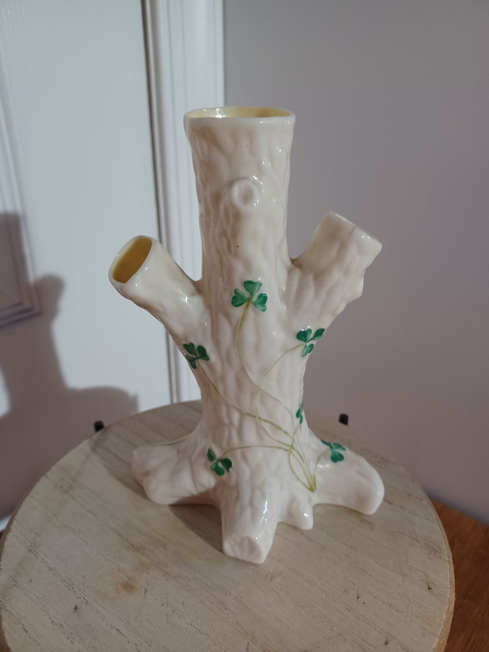 Vintage Belleek Irish Porcelain Tree Vase (1 of 8)