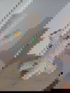 Vintage Belleek Irish Porcelain Tree Vase: Vintage Belleek Irish Porcelain Tree Vase