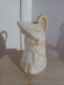 Vintage Belleek Irish Porcelain Maiden Creamer