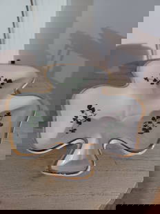 Vintage Carrigaline Irish Pottery Shamrock Tray: Vintage Carrigaline Irish Pottery Shamrock Tray