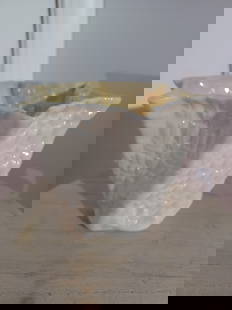 Vintage Belleek Irish Porcelain Seashell Vase: Vintage Belleek Irish Porcelain Seashell Vase