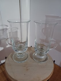 Vintage Dortington Crystal Irish Coffee Mugs