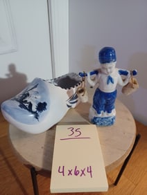 Vintage Lot Porcelain Dutchboy and Shoe