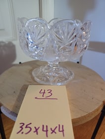 Vintage Cut Crystal Sherbert Bowl