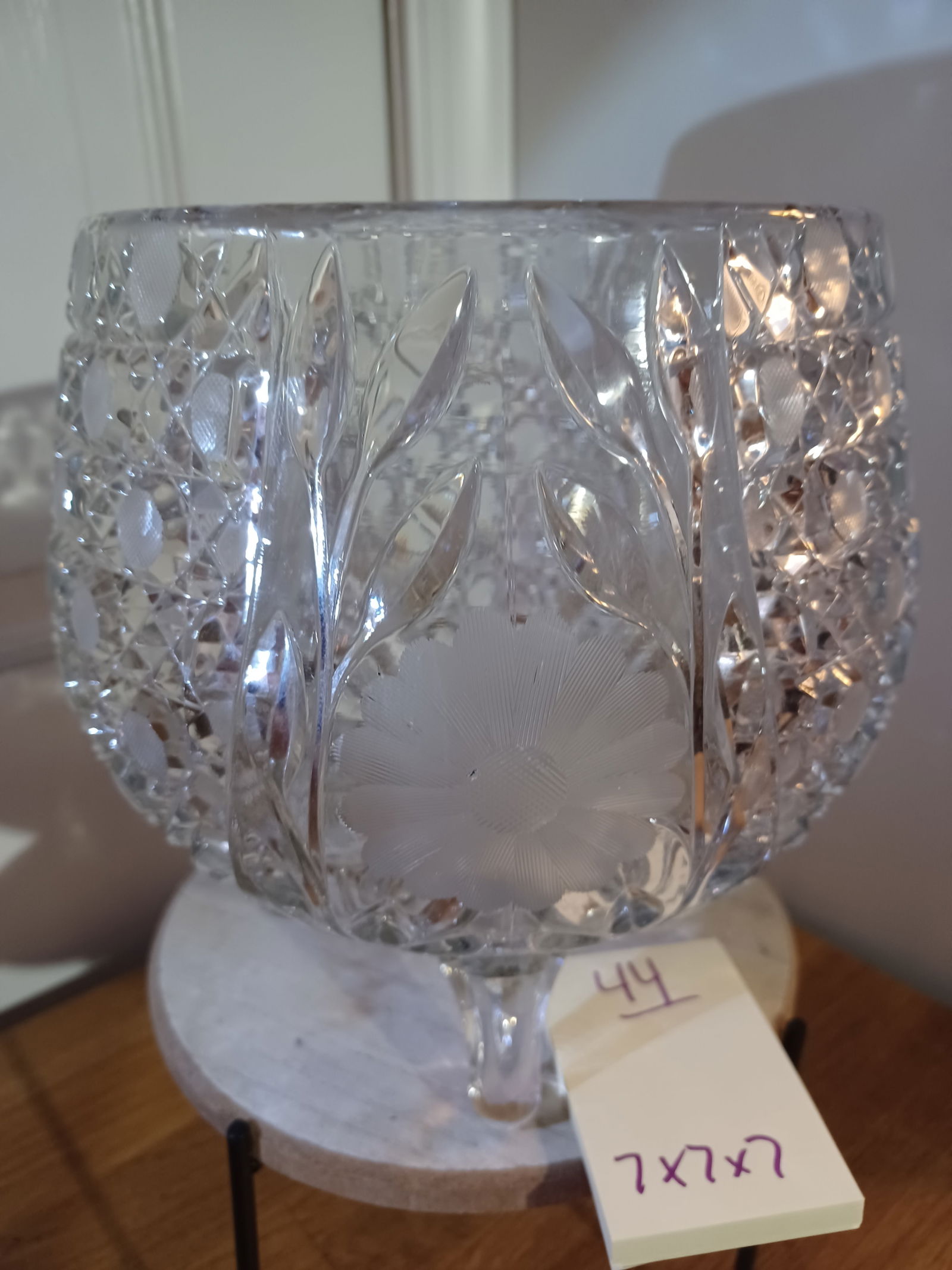 Vintage Large Cut Crystal Fruit Bowl (1 of 6)