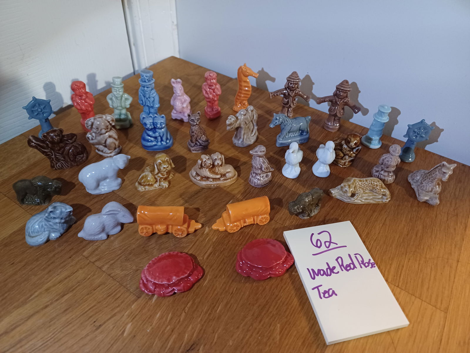 Large Vintage Lot of Wade Red Rose Tea Porcelain Figurines (1 of 5)