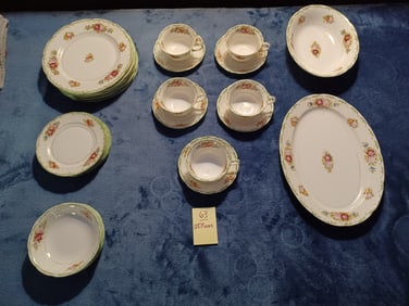 Vintage Set of Japanese Porcelain China 28 Pieces