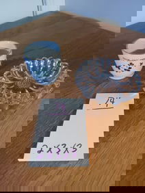 Lot Irish Shot Glass and Glass Trinket Tray