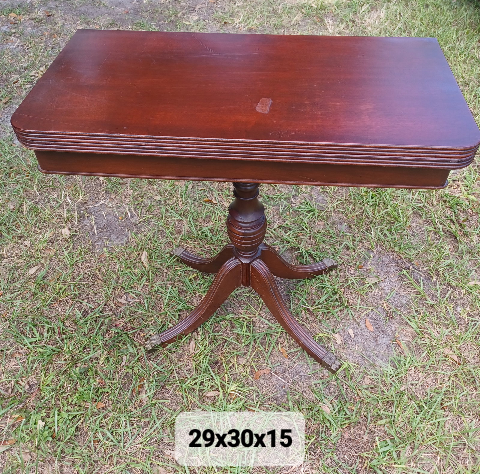 Vintage 1920's Mahogany Game Table: Vintage 1920's Mahogany Game Table