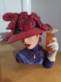 Limited Edition Cameo Girls Deluxe Lady Vase Blythe 1915 Lady in Red
