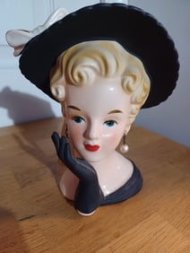 Vintage Relpo Head Vase K1406L