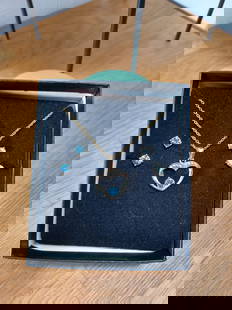 December Birthstone Neclace and Earring Set: December Birthstone Neclace and Earring Set