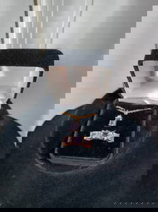 Emerald Cut Rhinestone Set / Ring size 6 & Necklace: Emerald Cut Rhinestone Set / Ring size 6 & Necklace