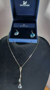 Swarovski Crystal Necklace & Earrings: Swarovski Crystal Necklace & Earrings