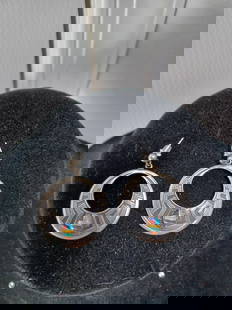 Vintage Sterling Southwestern Style Earrings: Vintage Sterling Southwestern Style Earrings